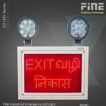 Finetech-Systems-Industrial-Emergency-Exit-Light-With-LED-Red-Sign-Model-No-IEL-18LE2-ENV-Li