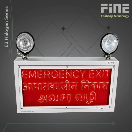 Finetech-Systems-Industrial-Emergency-Exit-Light-With-LED-Sign-Halogen-Doom-IEL-E3-3-Language-Model-No-IEL-40LE3-EEAVAN